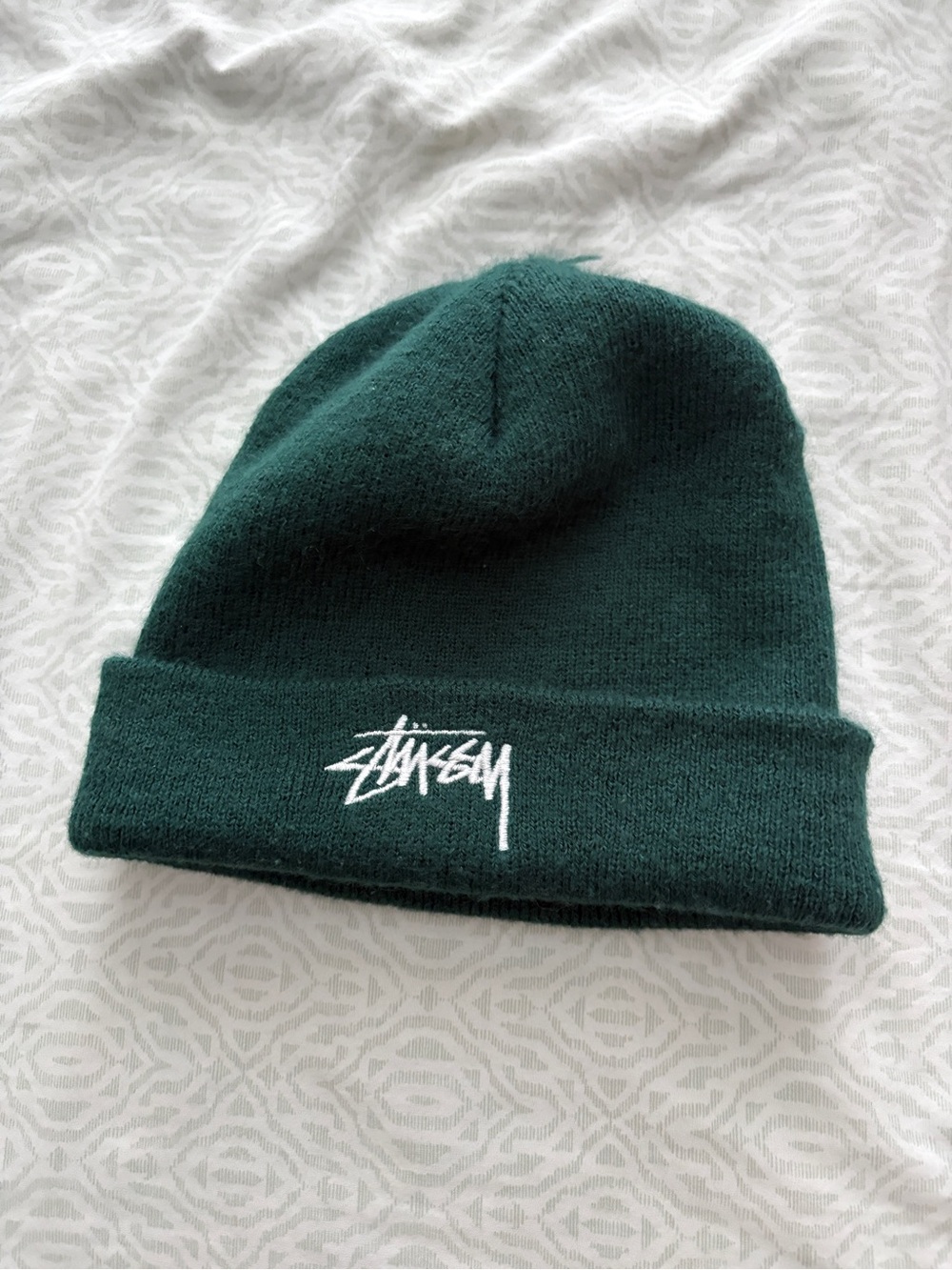 Dark Green Stussy Beanie